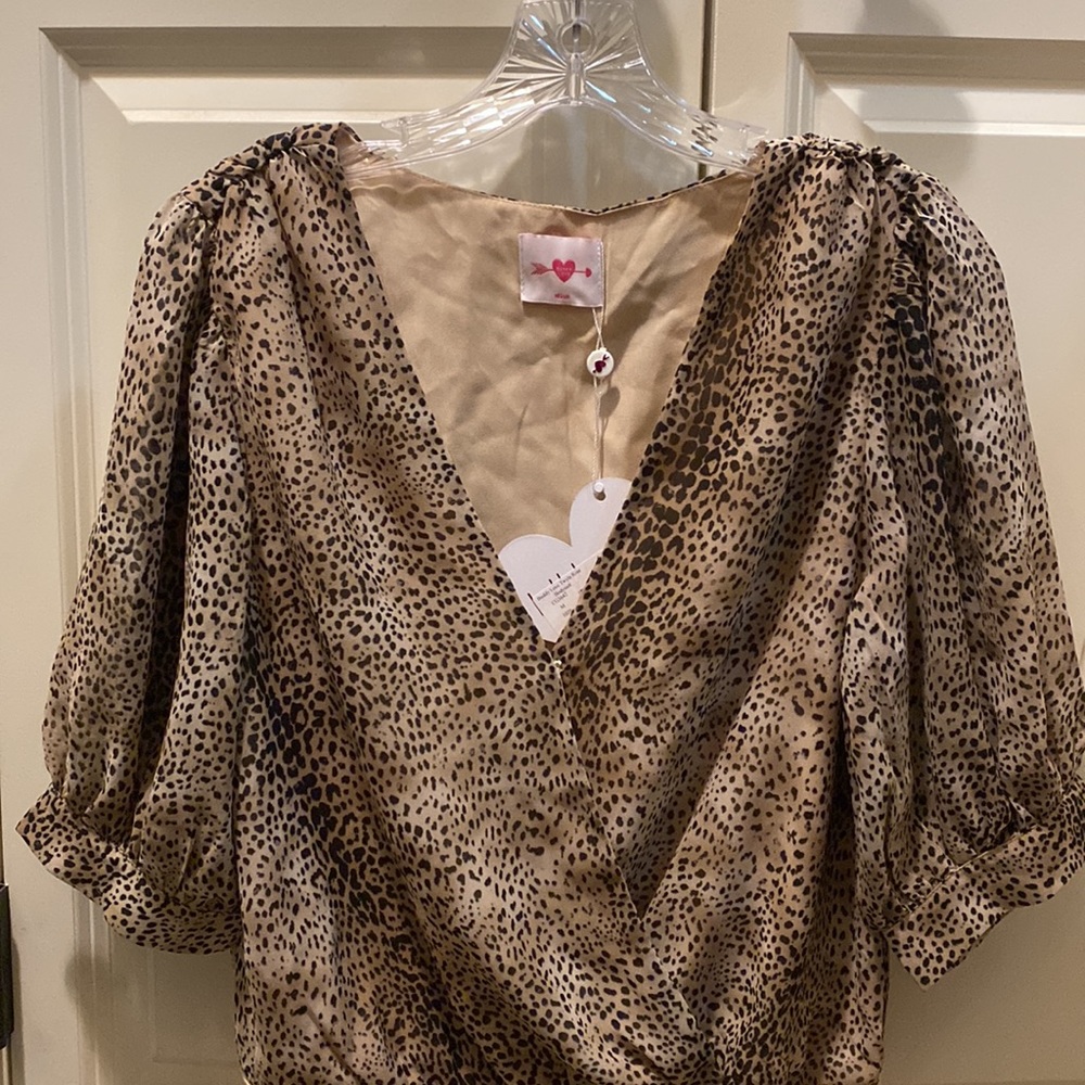 Buddy Love animal print bodysuit Size: M